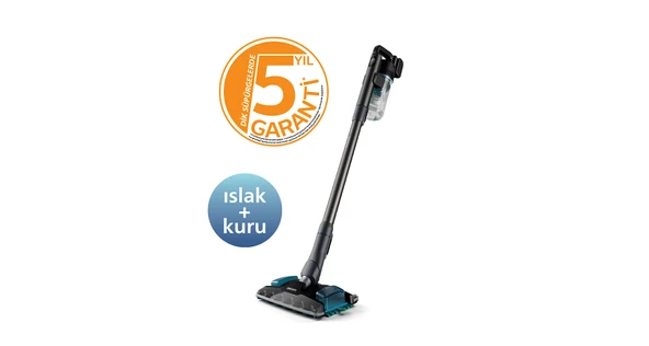 Philips 8000 Serisi Aqua Plus Islak Kuru 80 Dakika Çalışma Süresi PowerCyclone 12 Şarjlı Dikey Süpürge XC8053/01 ürün görseli 1