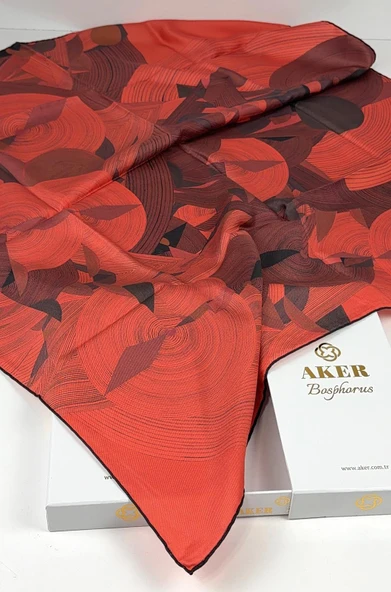 Bosphorus Çift Taraflı İpek Twill Eşarp 89147112 - Resim 4