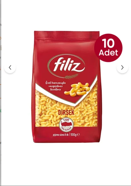 Filiz Dirsek Makarna Özel Harman 500 Gr 10 Adet ürün görseli 1