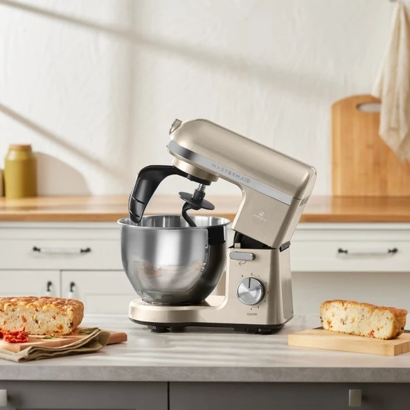 Karaca Mastermaid Chef Pro 6 Kademeli Hız Çift Kollu Mutfak Şefi 1500W ürün görseli 1