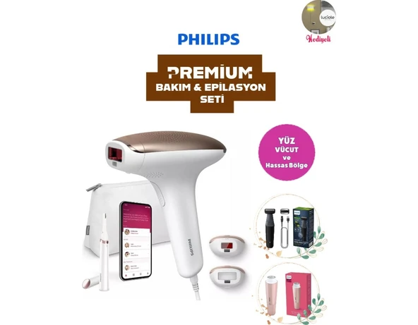 Philips Lazer Epilasyon Seti Kablolu Kullanım Beyaz Renk 5 Kademe Ayarlı Hassas Bakım ürün görseli 1