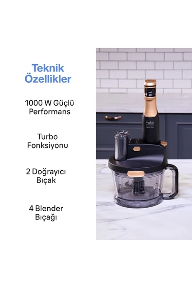 Fakir Speed Quadro Blender Seti Silver - Resim 2