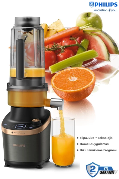 Philips Flip and Juice Katı Meyve Özellikli Blender, ProBlend Ultra Teknolojisi, HomeID Uygulaması,HR3770/00 ürün görseli 1