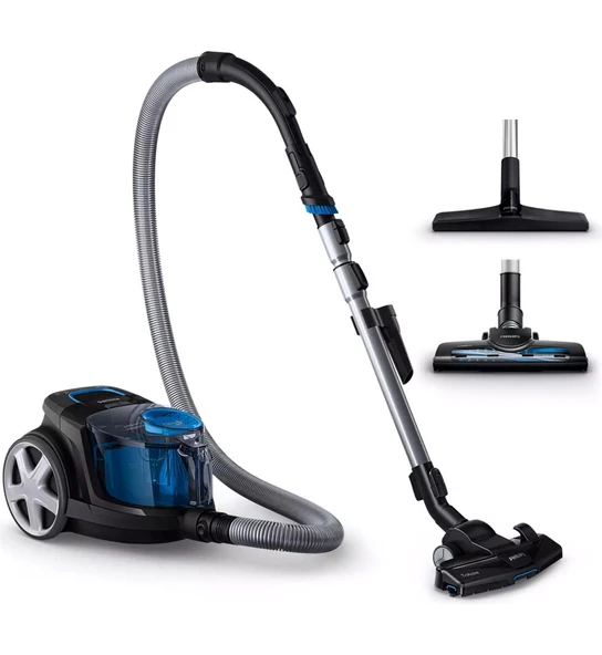 Philips Powerpro City %99,9 Toz Toplama Triactive Başlık, Turbo Fırça, Parke Başlığı, Allergy HEPA13 Seviyesi Filtre Powercyclone 5 Teknolojisi - Lambader Hed ürün görseli 1
