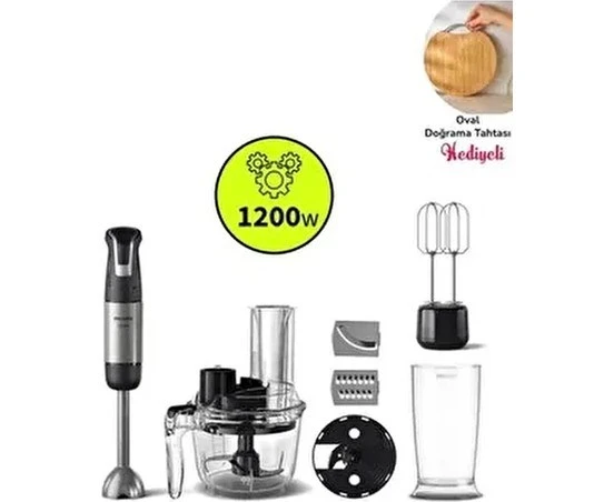 Philips El Blender Seti Mutfak Robotu Smotie- Doğrayıcı, Blender ,çırpma ve Karıştırma 1200W ürün görseli 1