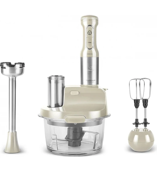 Karaca Inox Gövde Premium 2000W Turbo 1,5 Lt Cam Hazneli, 4 Kanatlı Çelik Bıçak Mutfak Robotu & Blender ürün görseli 1