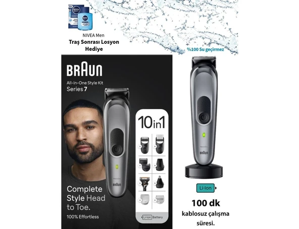 Braun Erkek Bakım Seti Saç,sakal ve Vücut+Taşıma Çantası (Onerous ) ürün görseli 1