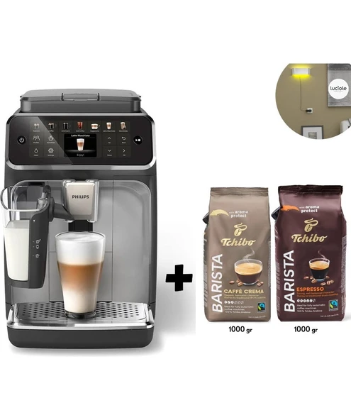 Philips Aquaclean Filtre Lattego Süt Sistemi 12 Çesit Kahve Tam Otomatik Espresso Makinesi 2kg Tchibo Kahve + Lambader Hediye ürün görseli 1