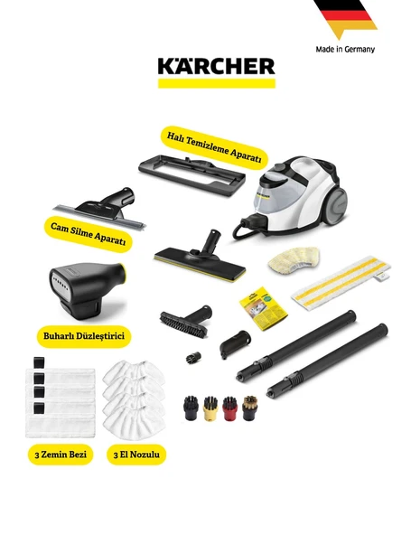 Karcher Buharlı Ütü ve Sc 5 Easyfix Iron Plug Buharlı Temizlik Makinesi ürün görseli 1