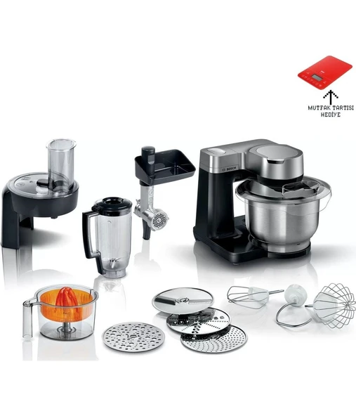 Bosch Premium Seri 2 Kıyma Blender ve Hamur Yoğurma Hepsi Bir Arada Mutfak Makinesi 900W ürün görseli 1