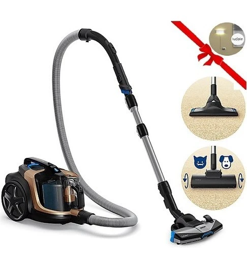 Philips Superturbo Başlık, Anti Alerjen, Çok Yüksek Çekim Gücü Marathon Toztorbasız Süpürge + Lambader Hediye ürün görseli 1
