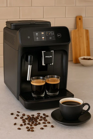 Philips Süt Köpürtücülü Ep 2220 Tam Otomatik Kahve Ve Espresso Makinesi + 500gr kahve hediyeli ürün görseli 1