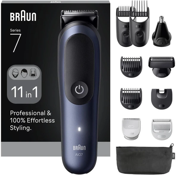 Braun Hepsi Bir Arada Series 7, 11’i 1 Arada Tıraş Kiti, Problade, Autosense, AIO7540+TAŞIMA Çantası (Onerous ) ürün görseli 1