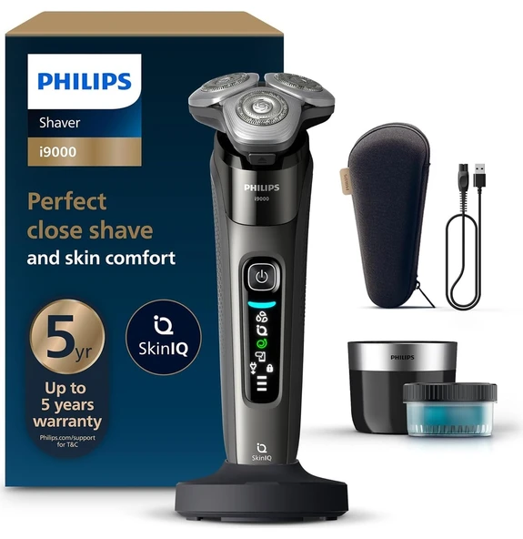 Philips Sıfır Günlük Tıraş Akıllı Skinıq Teknolojili Islak ve Kuru Kullanıma Uygun Döner Başlıklı Çelik Bıçaklı Hızlı Şarjlı 3 Parça Erkek Bakım Tıraş Makines ürün görseli 1