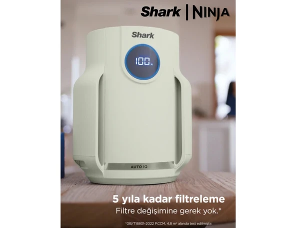 Shark alerjisi Olan Evler, Aileler ve Evcil Hayvanlar Için Ideal Neverchange5 Compact Pro Hava Temizleyici - Yeşil + 5 Yıl Uzun Ömürlü Filitre ürün görseli 1