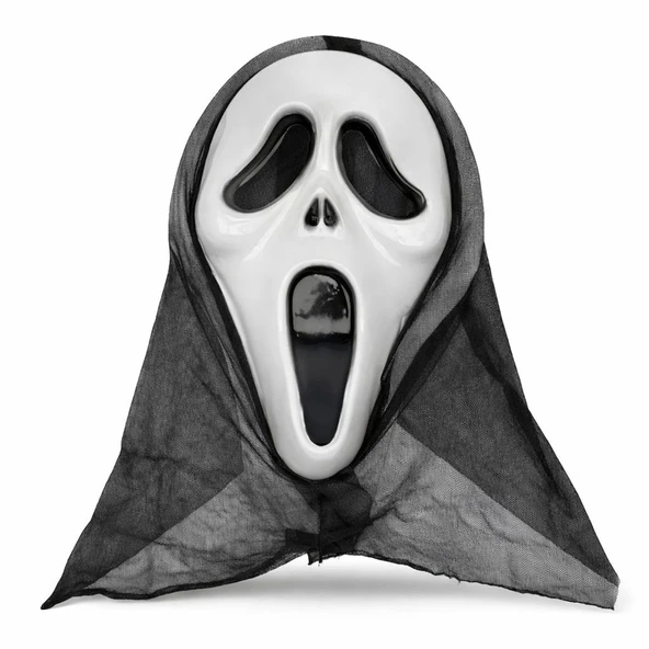 Kapşonlu Çığlık Maskesi Scream Maskesi - Hayalet Maskesi 33x21 Cm ürün görseli 1