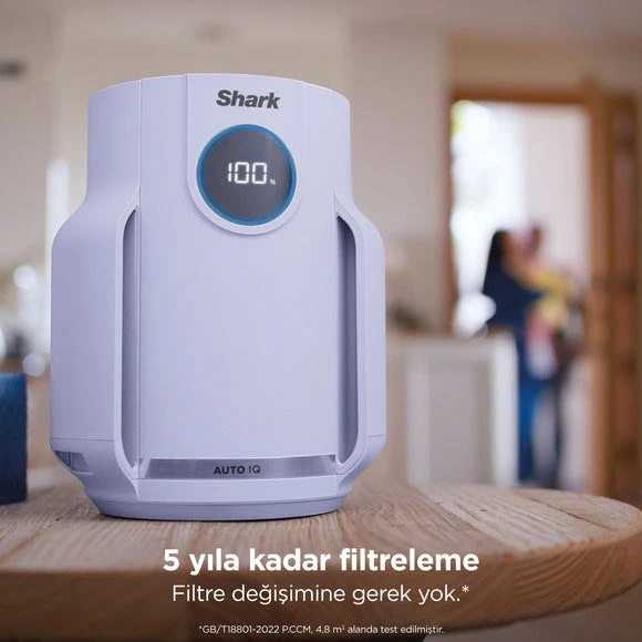 Shark Alerjisi Olan Evler, Aileler ve Evcil Hayvanlar Için Ideal Neverchange5 Compact Pro Hava Temizleyici - Lavanta + 5 Yıl Uzun Ömürlü Filitre ürün görseli 1