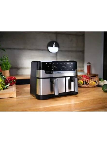 Tefal İkili Hazne Izgara Yemek , Kızarma Yüksek Kaliteli Easy Fry & Grill İki Sepetli Yağsız XXL Fritöz ürün görseli 1