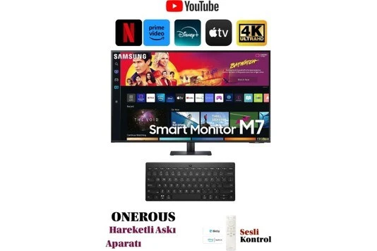 Samsung 109 Ekran 43" Inç 60 Hz 4 Ms 4K UHD HDR10 3840 x 2160 Wi-Fi ,hdmı Type-C LCD Monitör ürün görseli 1