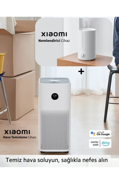 Xiaomi HEPA Filtreli PM 2.5 Sensör Akıllı Hava Temizleyici, 43m2 Alan etkili + Hava Nemlendirici ürün görseli 1