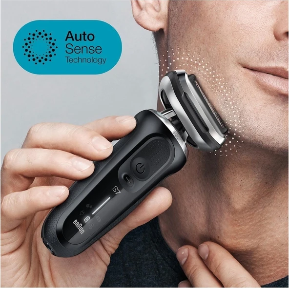 Braun Yeni Seri 7 N7200CC Kablosuz Tıraş Makinesi, Smartcare, Autosense, 360° Flex, Islak & Kuru ürün görseli 1