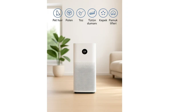 Xiaomi Yenii Akıllı Hava Temizleyici - 3 Katmanlı Hepa Filtre, 48 M² Alan Etki ve Ultra Sessiz Çalışma ürün görseli 1