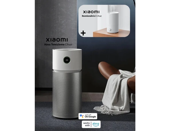 Xiaomi 125M2 Etkili Alan Rahat Uyku-Akıllı Kontrol Purifier Elite Hava Temizleyici + Xiaomi Hava Nemlendirici ürün görseli 1