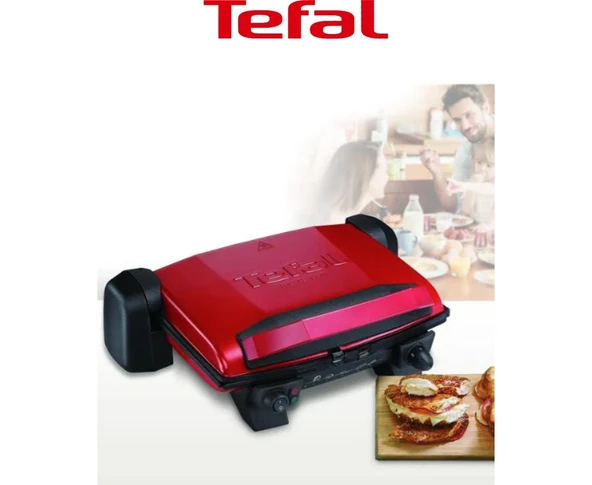 Tefal 180° Açılabilir Kapak, Izgara Modu ve Ayarlanabilir Termostat ile Esnek Pişirme 2000W Tefal Kalitesi+Mutfak Tartısı Hediyeli ürün görseli 1