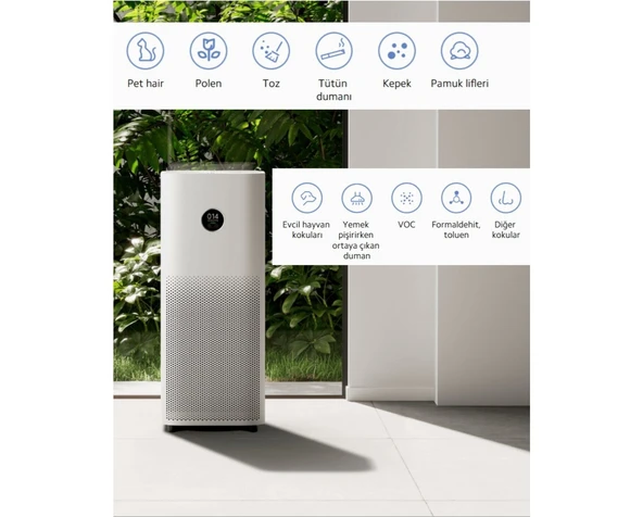 Xiaomi 48 M² Alan Etki 360°TEMIZLIK Hepafiltreli Yüksek Hassasiyetli Pm 2.5 Sensör Akıllı Hava Temizleyici ürün görseli 1
