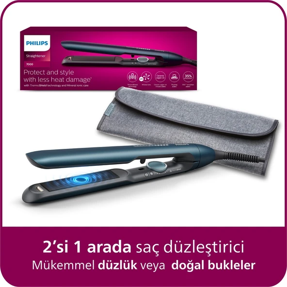 Philips 7000 Serisi Saç Düzleştirici, Argan Yağı Katkılı, ThermoProtect Teknolojisi, BHS732/00 ürün görseli 1