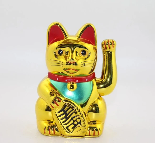 Pilli Sallanan Şans Kedisi - Maneki Neko Alk2933 ürün görseli 1