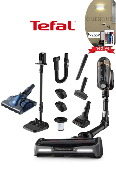 Tefal 230 Air Watt yüksek emiş gücü X-force Seri Flex Batarya Dijital Motor En Güçlü Şarjlı Dikey Süpürgesi ürün görseli 1