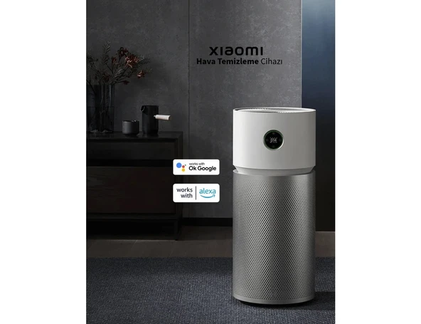 Xiaomi Akıllı Ultra Premium Hava Temizleyici Beyaz HEPA Filtreli 10.000 L Temiz Hava 125M2 Menşei CN ürün görseli 1