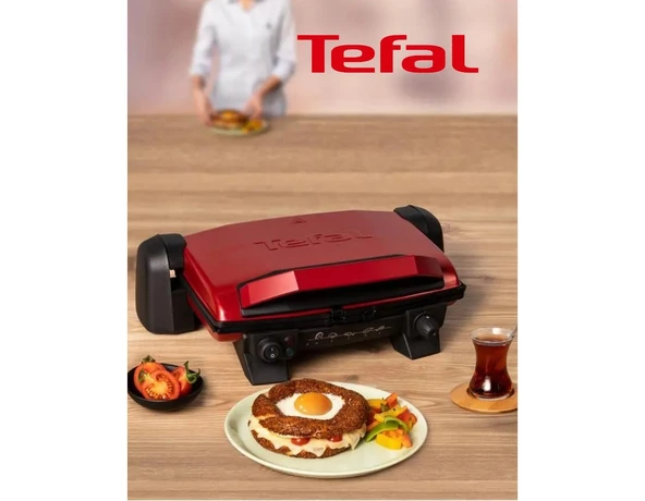 Tefal Toast Expert 4 Dilim Kapasiteli 1800 Watt Izgara ve Tost Makinesi - Kırmızı+Mutfak Tartısı Hediyeli ürün görseli 1