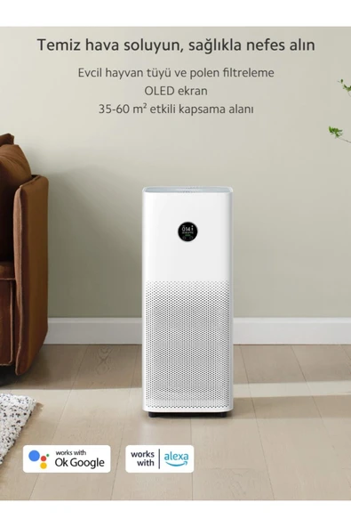 Xiaomi Ev ve Ofis İçin Hava Temizleme Cihazı – Evcil Hayvan Tüyü ve Koku Giderici ürün görseli 1