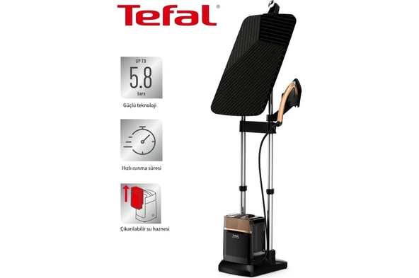Tefal Ixeo Dahili Hareketli Masalı Hepsi Bir Arada Çözüm 2170 Watt Buharlı Ütü5,8 Bar Buhar Basıncı + 200 G Şok Buhar / 90 G/dk Sürekli Buhar ürün görseli 1
