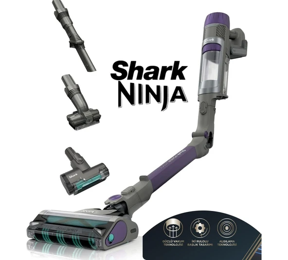 Shark Akıllı Powerdetect Teknolojisi ile Emiş Gücünü Anında Ayarlar Powerdetect Turbo Başlıklı Şarjlı Dikey Süpürge ürün görseli 1