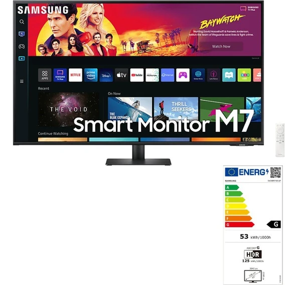 Samsung 4k-Uhd HDR10 Akıllı Tv-Monitör 109 Ekran 43" Wi-Fi Bağlantı 3840 x 2160 Smart Slim Monitör Tv ürün görseli 1