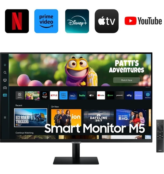 Samsung M5 (2025 Model) 32 Inç FHD Wi-Fi+Bluetooth+Smart Hub+Akıllı Kumanda Hoparlörlü Smart TV (2 Yıl Samsung Türkiye Garantili) ürün görseli 1