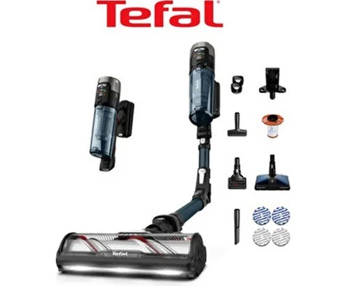 Tefal Islak & Kuru TY9AC X-Force Flex 13.60 Allergy Aqua Aerospin Kablosuz Şarjlı Dikey Elektrikli Süpürge ürün görseli 1