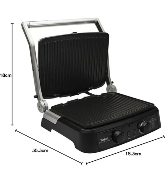 Tefal 2000W Güçlü Performans Supergrill Yüksek Isı, Ayarlanabilir Kapak ve Geniş Iç Hacim+Mutfak Tartısı Hediyeli ürün görseli 1