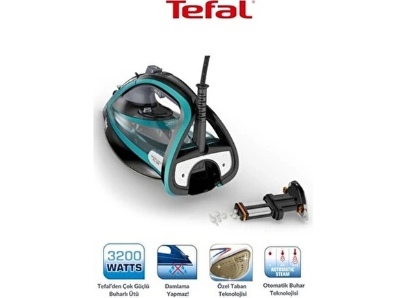 Tefal Yüksek Güç 9000 Serisi Ultimate Pure 3200 Watt Buharlı Ütü ürün görseli 1