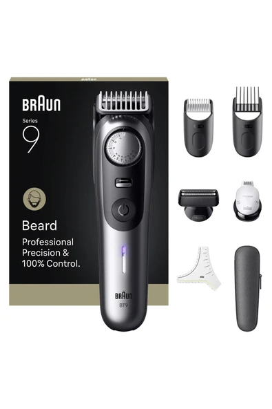 Braun Sakal Düzeltici Series 9, +7 Berber Ekipmanları, 52 Uzunluk, ProBlade, BT9520 ürün görseli 1