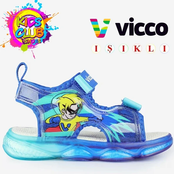 Vicco Steel Işıklı Sandalet Ortopedik Çocuk Sandalet ürün görseli 1