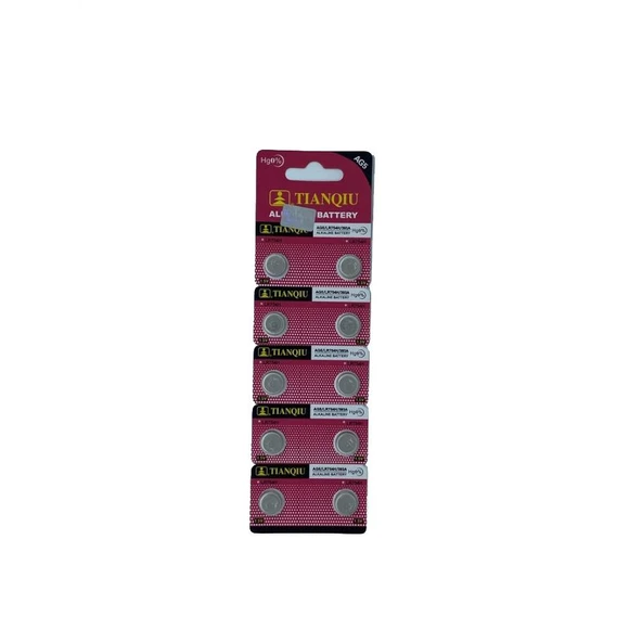 TıanQıu Ag5 Lr754/393 Alkalin 10'lu Düğme Pil ürün görseli 1