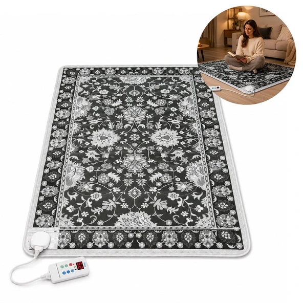 Sunup TY-1*2 859W 100X200CM Isıtmalı Pad Halı - Dijital Termostatlı Karbon Kristal Teknolojisi ürün görseli 1