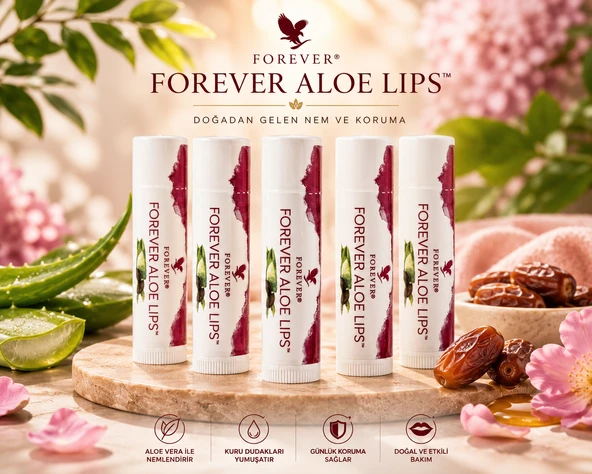 Forever Living Forever Aloe Lips Dudak Koruyucu-5 Adet ürün görseli 1