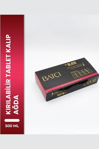 Batçı Çikolata Şekilli Yeni Nesil Kırılabilir Tablet Siyah Kalıp Ağda 500 ml ürün görseli 1