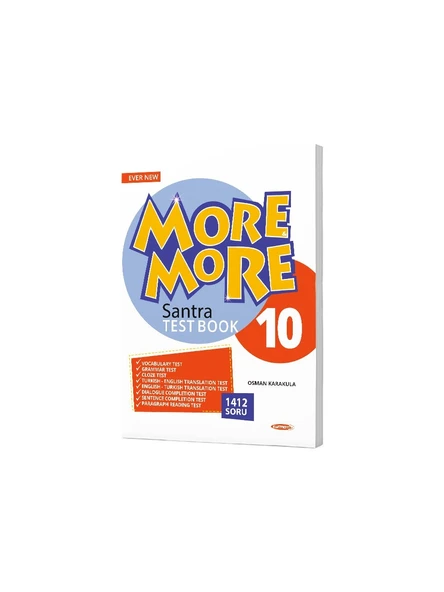 More And More English 10 Santra Test Book ürün görseli 1