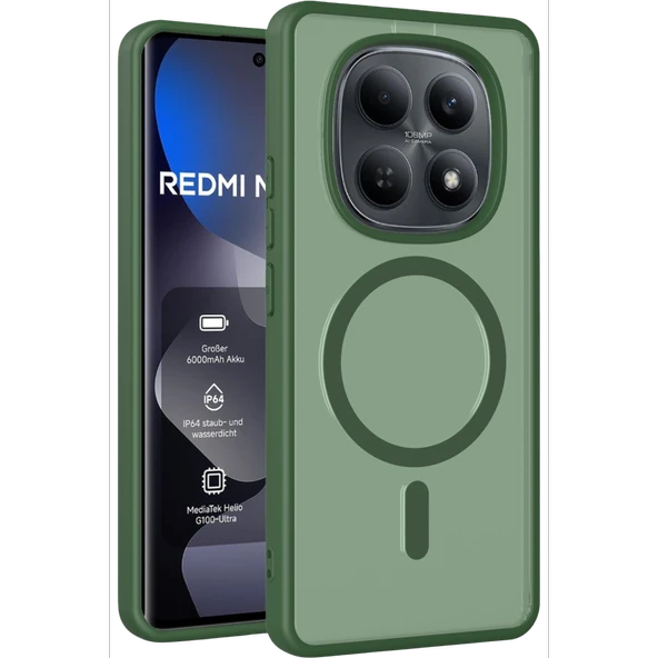 Xiaomi Redmi Note 15 Pro 4g Jota Magsafe Kapak - Koyu Yeşil ürün görseli 1